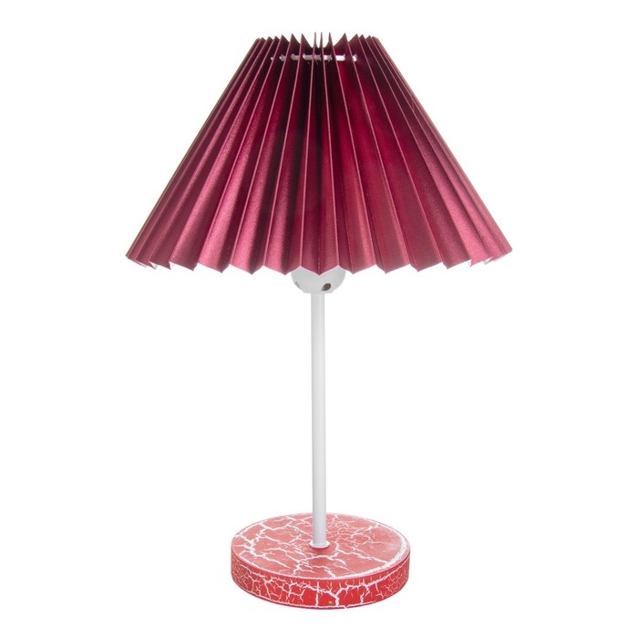Настольная лампа Настольная лампа "Земфира" Е27 40Вт красный 24х24х35 см RISALUX
