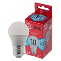 Лампа светодиодная LED 10 Вт 800Лм 4000К шар нейтральный E27 220-240В LED P45-10W-840-E27 Red Line