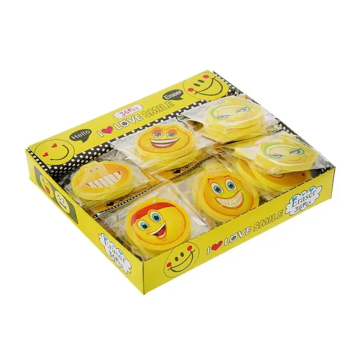 Ластик фигурный &laquo;Смайл&raquo;, МИКС (штрихкод на штуке)