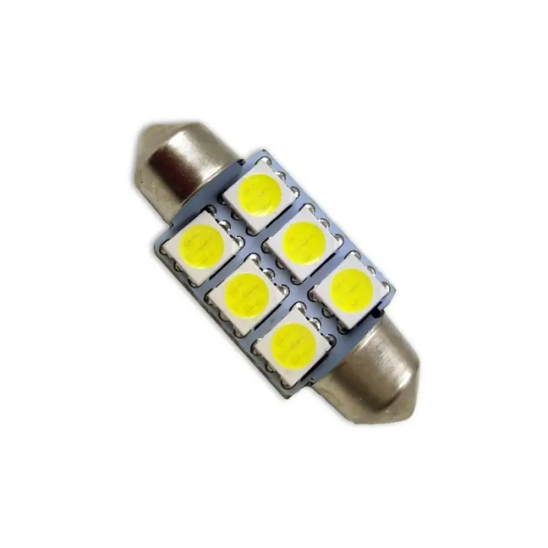 SV012 T11/белый/ (SV8,5/8) 6SMD 5050 36мм, блистер 2 шт.