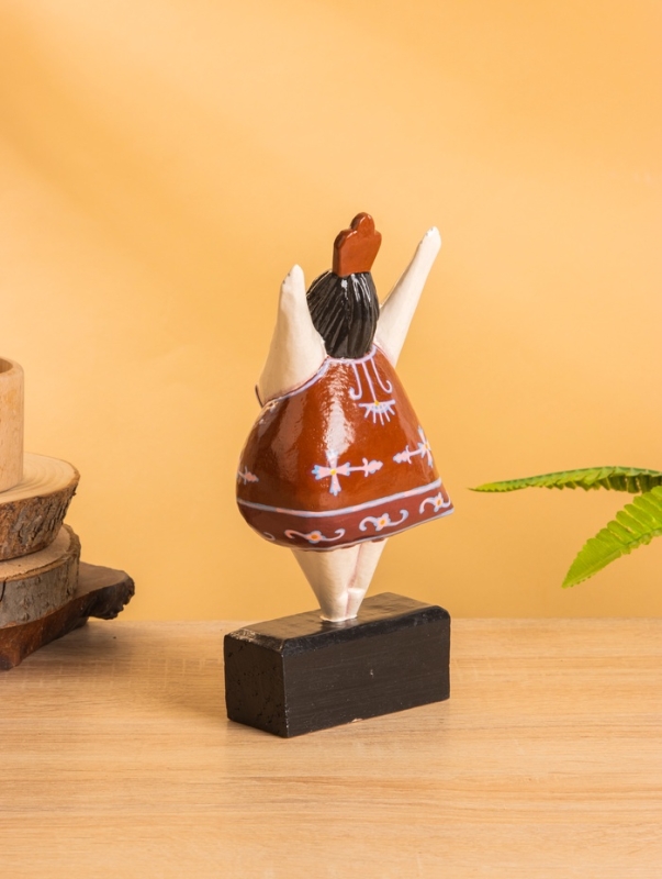 Фигурка на подставке «Балерина», 11×7×23 см, дерево, красная Фигурка на подставке «Балерина», 11×7×23 см, дерево, красная