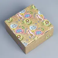 Коробка подарочная сборная, упаковка, «Веселья», 15 х 15 х 7 см Коробка подарочная сборная, упаковка, «Веселья», 15 х 15 х 7 см