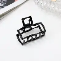 Крабик для волос &laquo;Сабина&raquo;, прямой, 4 см, чёрный