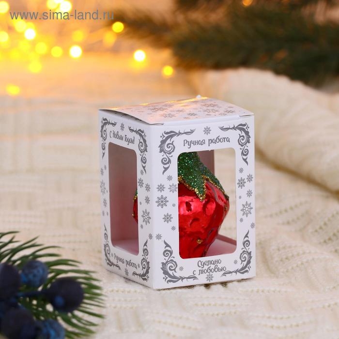 Ёлочное украшение Ёлочное украшение "Клубничка"6 см