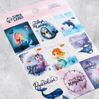 Наклейки детские бумажные &laquo;Для девочек&raquo;, 11&times;15.5 см, 5 листов