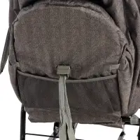 Санки - коляска Nika Kids &laquo;Наши детки 6&raquo;, чехол для ног, муфта, сумка, принт с ламой, серый