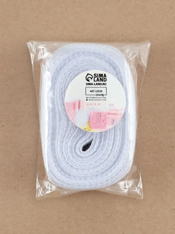 Кружево капроновое, 23 мм, 10&plusmn;1 м, белое