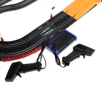 Автотрек TOP TURBO, с 2 машинами, 1:43, длина трасы 560 см, работает от сети