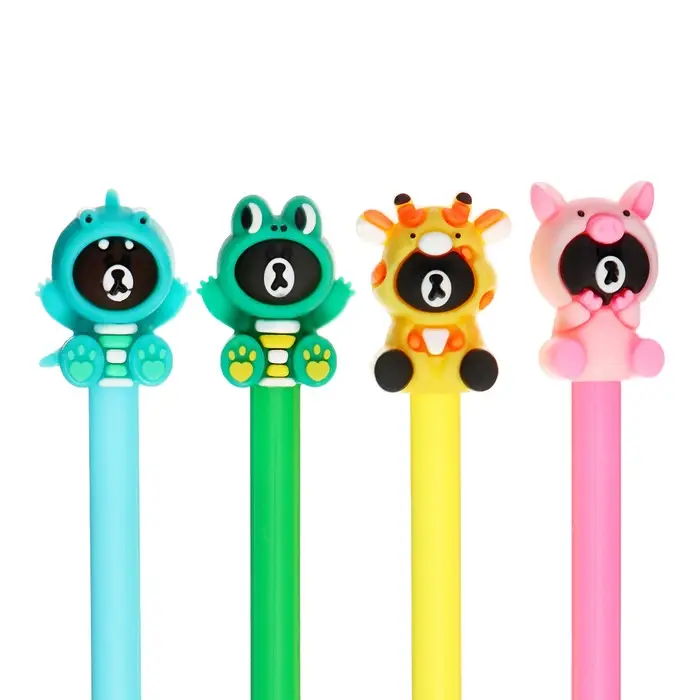 Ручка - прикол гелевая «Мишка в костюме» МИКС Ручка - прикол гелевая «Мишка в костюме» МИКС