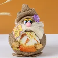 Фигурка - оберег &laquo;Домовой. Васек на мешковине, с караваем&raquo;, 24&times;18&times;18 см