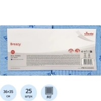 Салфетки хозяйственные Vileda Professional Бризи 36х35 синие 25шт/уп 161616