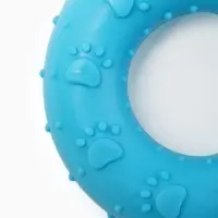 Жевательная игрушка для собак &laquo;Пончик&raquo;, 7 см, голубая