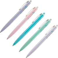 Ручка шариковая автомат. Deli Every, EQ44-BL,син,пул нак.0,7мм,асс