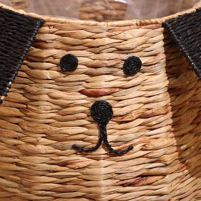 Корзина плетёная  Корзина плетёная "Собачка" 32х32х37 см