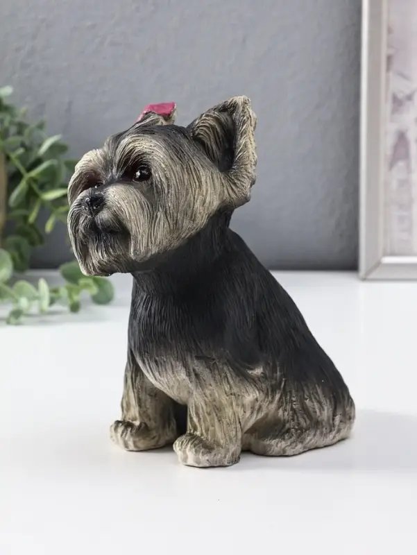 Копилка Щенок Йорк, темный