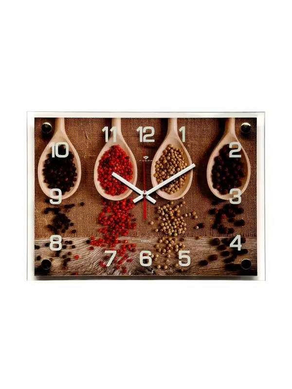 Часы настенные: Кухня, &laquo;Специи&raquo;, бесшумные, 25&times;35 см
