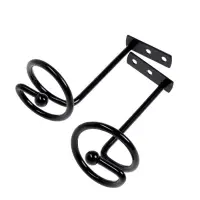 Крючок - держатель для штор на стену CAPPIO KS044, металлический, цвет черный, 2 шт Крючок - держатель для штор на стену CAPPIO KS044, металлический, цвет черный, 2 шт