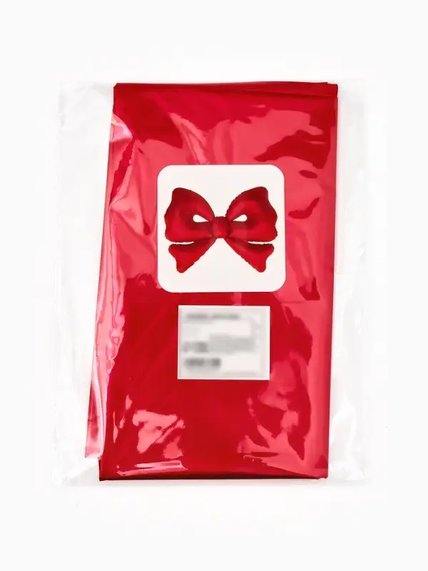 Воздушный шар фольгированный 50" "Бант" цвет красный матовый