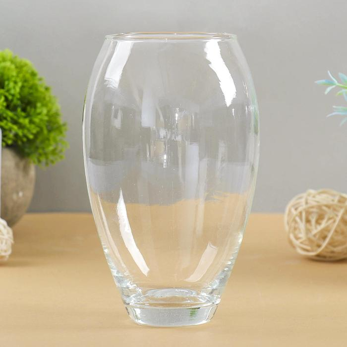 Ваза Ваза "Клавдия" 16х10,5см, 0,7л прозрачная