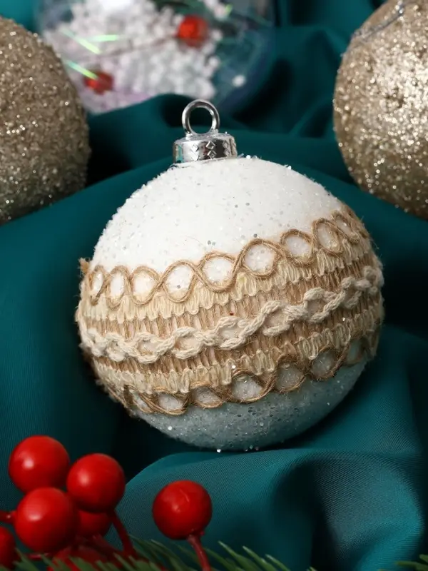 Набор шаров пластик d-8 см, 9 шт Набор шаров пластик d-8 см, 9 шт "Орсон" люкс