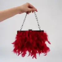 Цепочка с жемчугом для сумки, с карабинами, железная, d=8 мм, 30 см, цвет серебряный