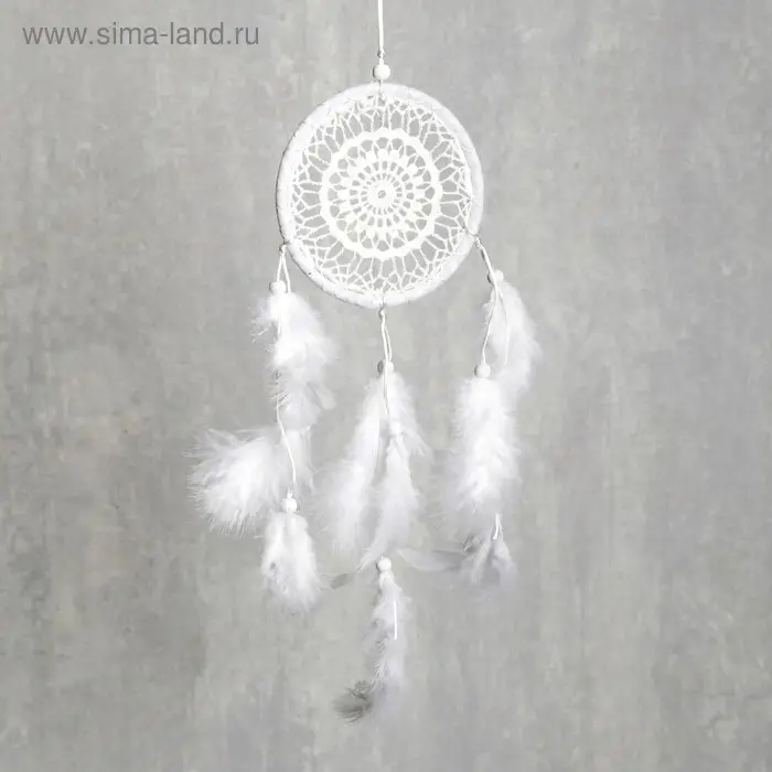 Ловец снов "Белоснежное кружево" 30х11 см