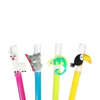 Ручка гелевая - прикол, Calligrata «Тропические обитатели», МИКС Ручка гелевая - прикол, Calligrata «Тропические обитатели», МИКС