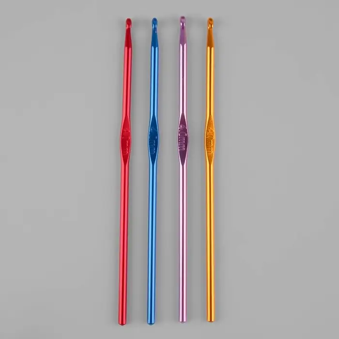 Крючок для вязания, d=4 мм, 15 см, МИКС Крючок для вязания, d=4 мм, 15 см, МИКС