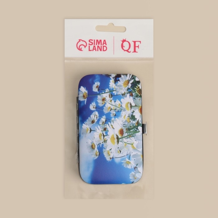 Набор маникюрный, 6 предметов, в футляре, разноцветный Набор маникюрный, 6 предметов, в футляре, разноцветный