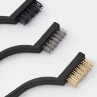 Набор щёток Доляна, 3 шт., латунная, стальная, нейлоновая