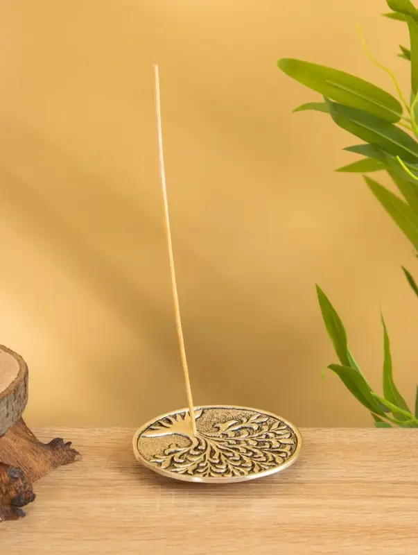 Подставка под благовония  Подставка под благовония "Священное дерево" алюминий 10,5 см