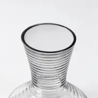 Ваза для цветов &laquo;Алстон&raquo;, 23&times;15 см, стекло, серая