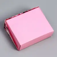 Коробка складная с окном «Розы» 10×8×3.5 см