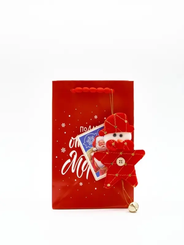 Пакет подарочный «Новогодний подарок», с носком для подарков, 18 × 23 × 11 см Пакет подарочный «Новогодний подарок», с носком для подарков, 18 × 23 × 11 см