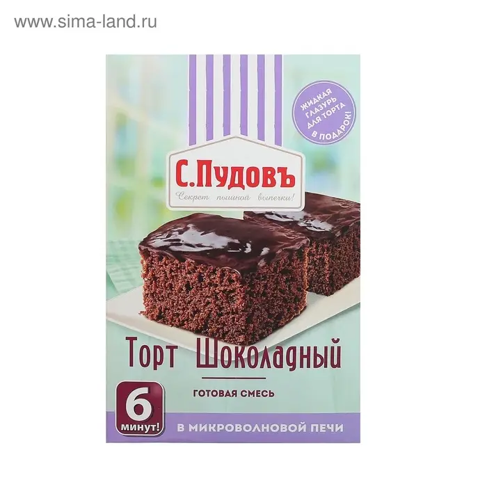 Готовая смесь Торт шоколадный &laquo;С. Пудовъ&raquo;, 290 г