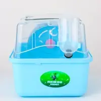 Клетка-переноска для грызунов, 23 х 17 х 16 см, бирюзовая Клетка-переноска для грызунов, 23 х 17 х 16 см, бирюзовая