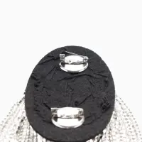 Брошь &laquo;Эполет&raquo;, цвет белый в серебре