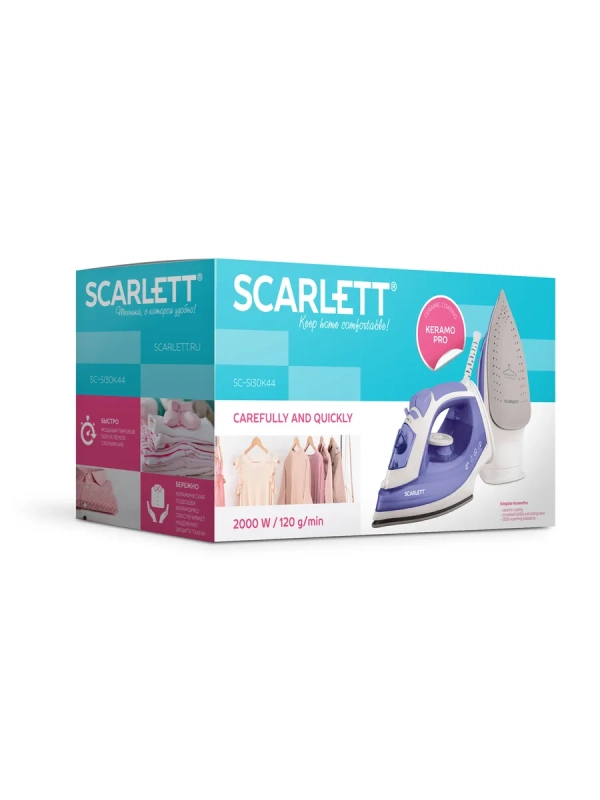 Утюг паровой с керамическим покрытием 2000 Вт SC-SI30K44 Утюг паровой с керамическим покрытием 2000 Вт SC-SI30K44