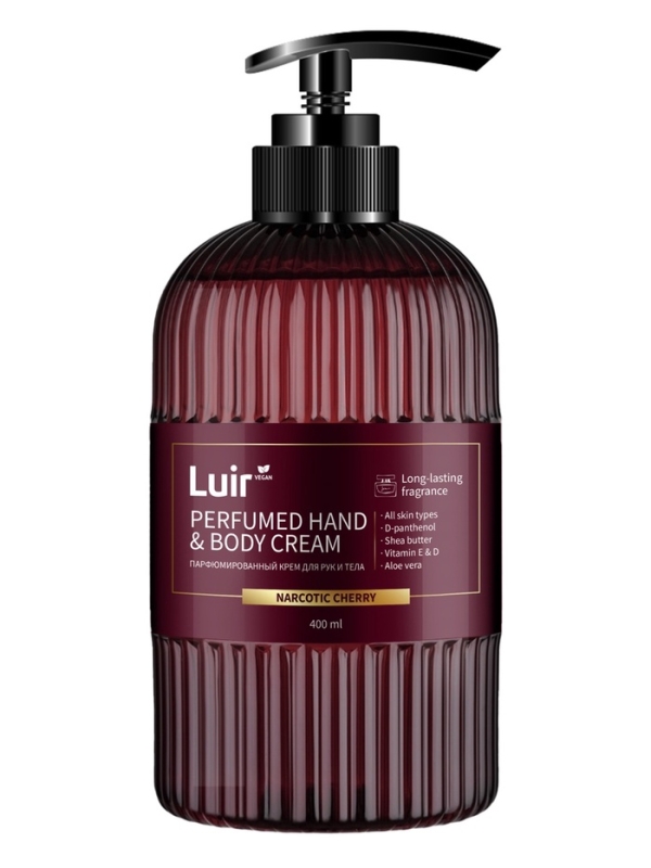 Крем для рук и тела Luir парфюмированный narcotic cherry, 400 мл