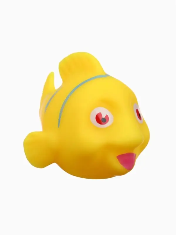 Новогодний набор резиновых игрушек для ванны Крошка Я, 6 шт., с пищалкой