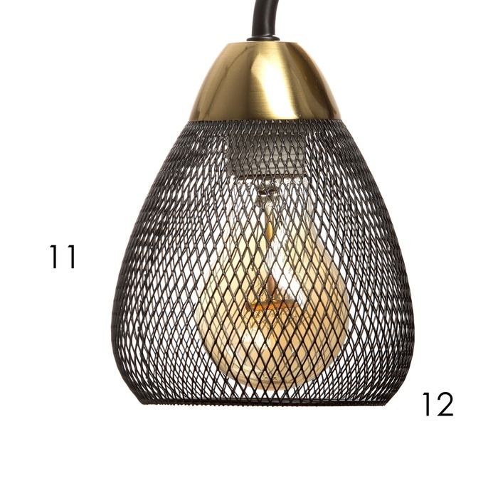 Бра Бра "Дассе" 1хЕ27 40Вт черно-бронзовый 24х13х14 см