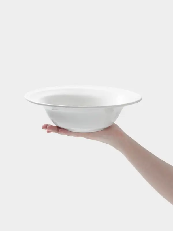 Тарелка глубокая Hanna Kn&ouml;vell, 1.05 л, d=24.8 см, фарфор, белая