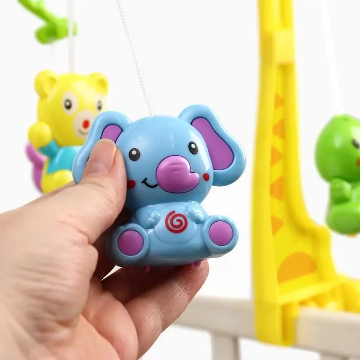 Мобиль музыкальный на кроватку Крошка Я &laquo;Бабочка. Малыш зоо&raquo;, заводной,