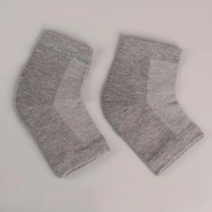 Напяточники для педикюра, увлажняющие, универсальный размер, 16&times;8.5 см, серые