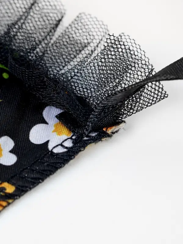 Карнавальный воротник "Народная краса" цвет чёрный