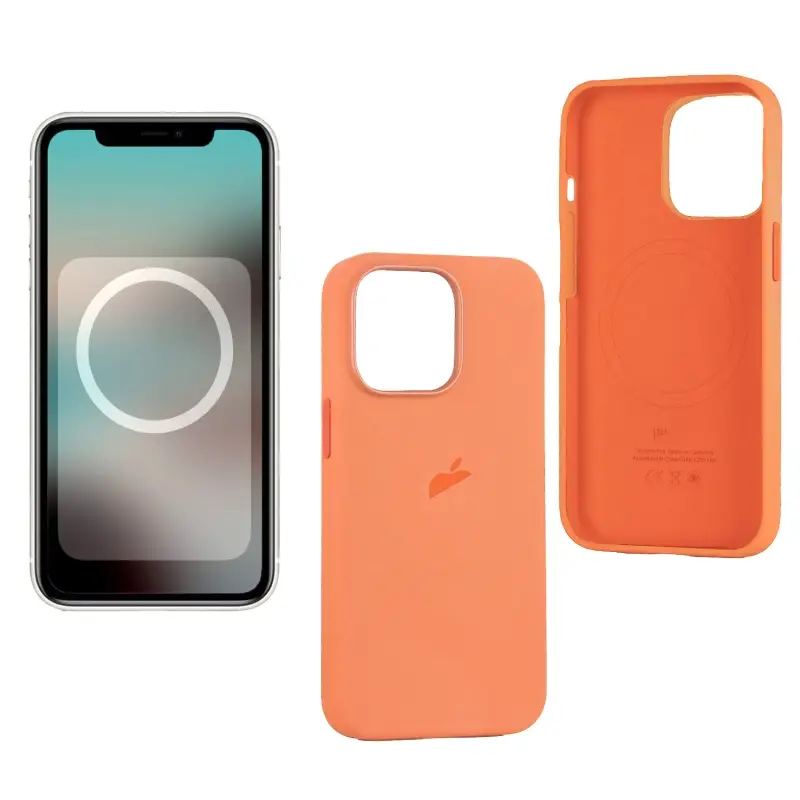 Чехол iPh 13 Pro Silicon Case 100% ORG Mari Gold (MagSafe + анимация NFC) c LOGO Чехол iPh 13 Pro Silicon Case 100% ORG Mari Gold (MagSafe + анимация NFC) c LOGO