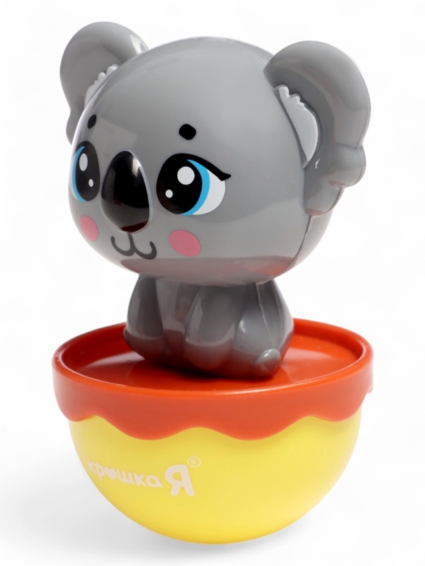 Неваляшка детская, коала, цвет серый