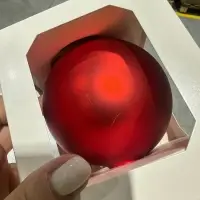 Оформительский шар Finery, 10 см, матовый красный