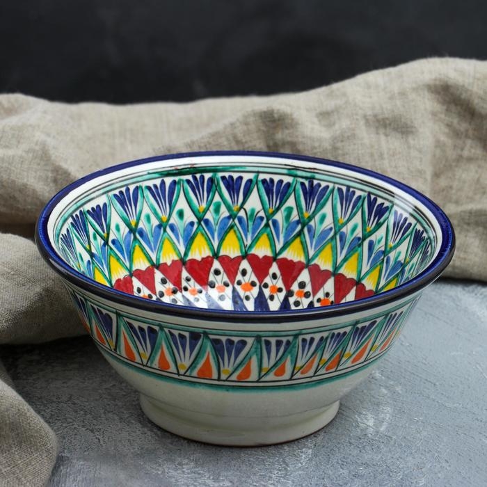 Коса Риштанская Керамика  Коса Риштанская Керамика "Узоры", 18 см, большая, микс