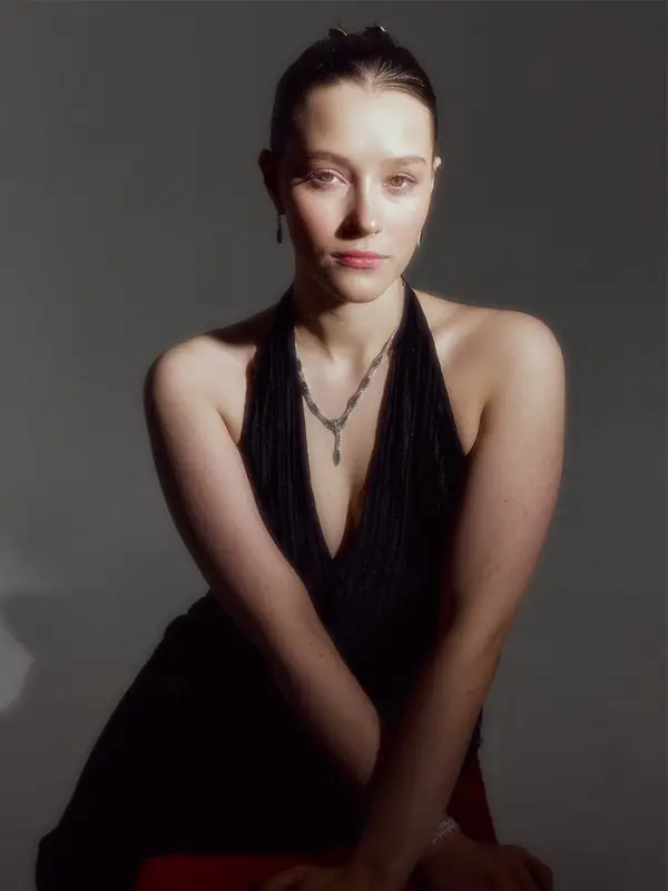 Набор 2 предмета: серьги, колье &laquo;Листопад&raquo;, ромб, изумрудно-белый в серебре, 45 см